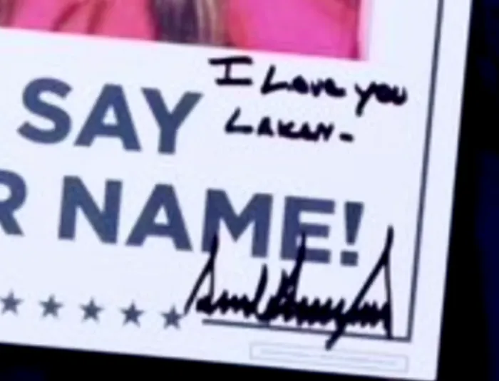 In Cheap Exploitative Stunt, Trump Autographs a Photo of Laken Riley – and Spells Her Name Wrong (meidastouch.com)