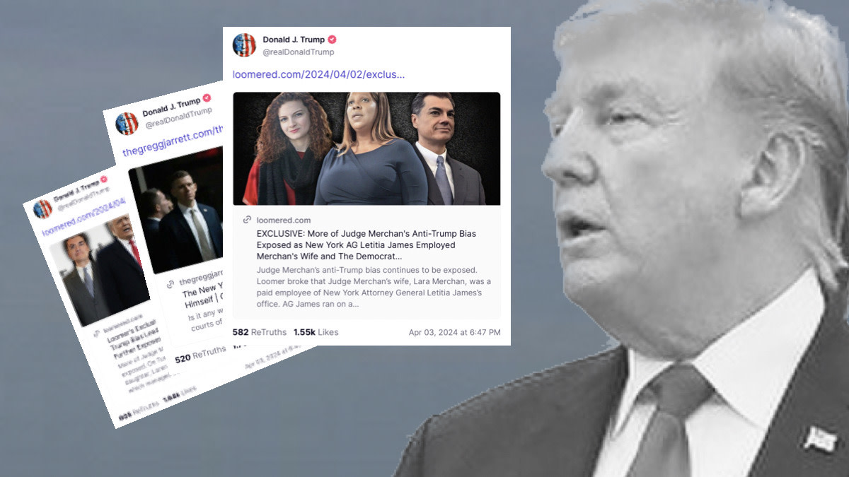Trump Posts Multiple Articles Attacking Judge’s Family Despite Expanded Gag Order (meidastouch.com)
